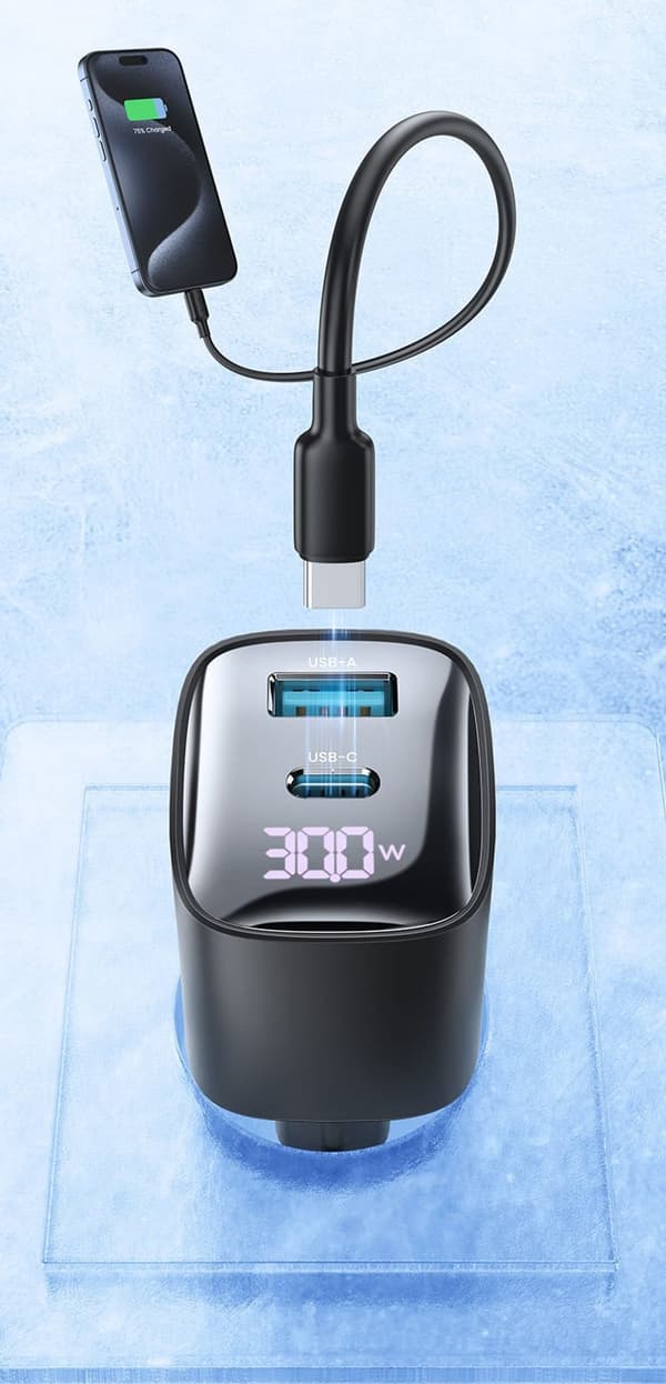 USAMS CC229 30W GaN væglader sort