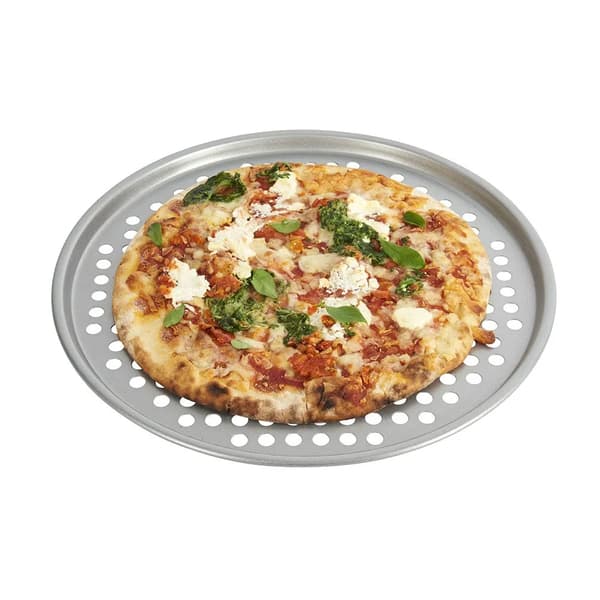 Craft perforerad pizzaplåt 33 cm Silver