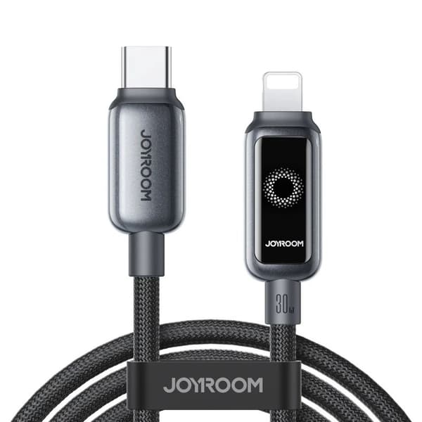 Joyroom s-a55 starflight USB-C til Lightning-kabel 30W 1.2m sort