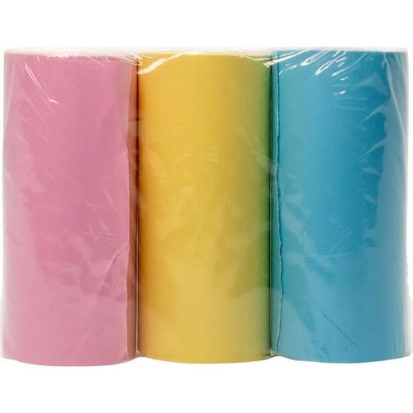 Vakoss AZ-P10C3 färgad termopapper 3-pack