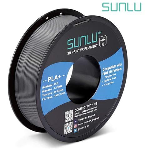 Sunlu PLA+ 3D-tulostusfilamentti Harmaa 1.75mm 1kg