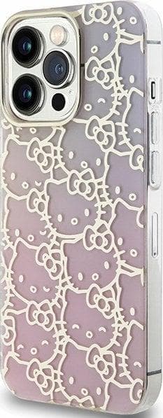 Sourcing iPhone 14 Pro Hello Kitty IML Gradient Electrop Crowded Kitty Head Case - Rosa