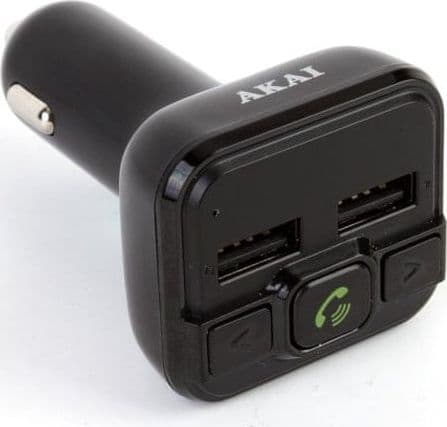 Akai FMT-20BT Bluetooth FM-sender med sort farve