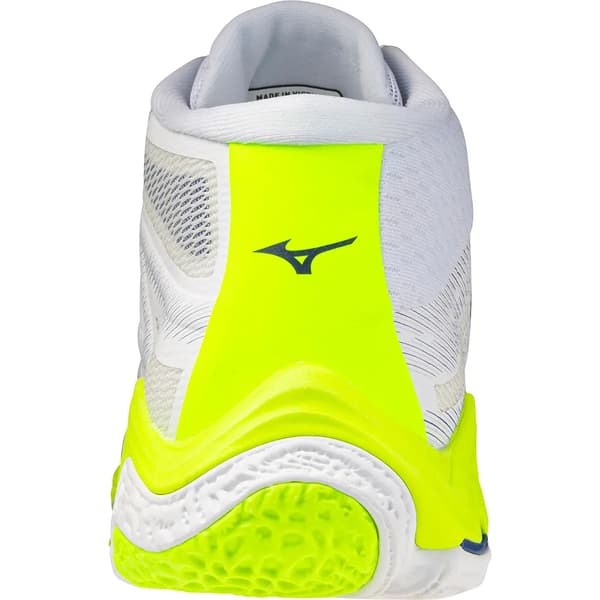 Mizuno wave lightning elite mid White/Light Yellow/Dazzling Blue