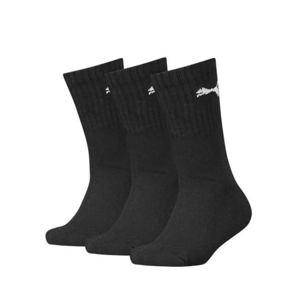 PUMA crew socks junior 3 pack svart