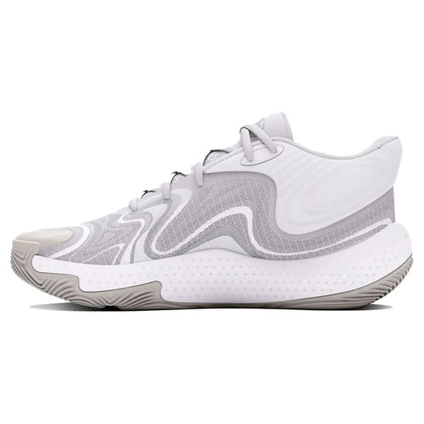 Under Armour spawn 6 mid basketballskor vit