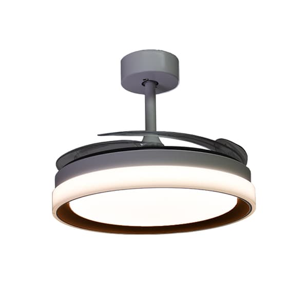 Bel-Air Home Kigali Mini loftventilator 48W hvid/brun