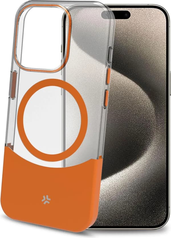 Celly cromomag - apple iphone 15 pro blå TPU fodral