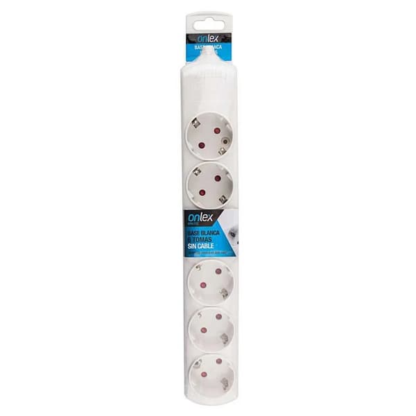 Onlex multisocket strømstik 6 stik hvid