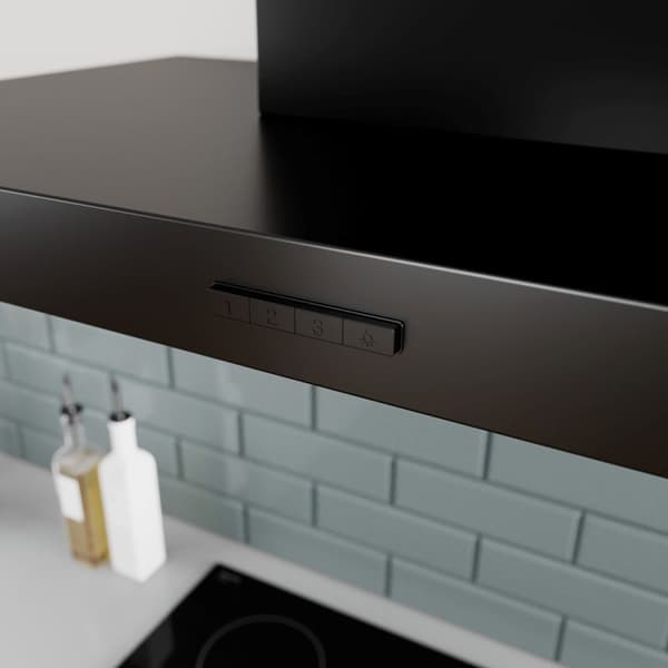 Bosch DWB63BC60 väggmonterad köksfläkt svart 60 cm