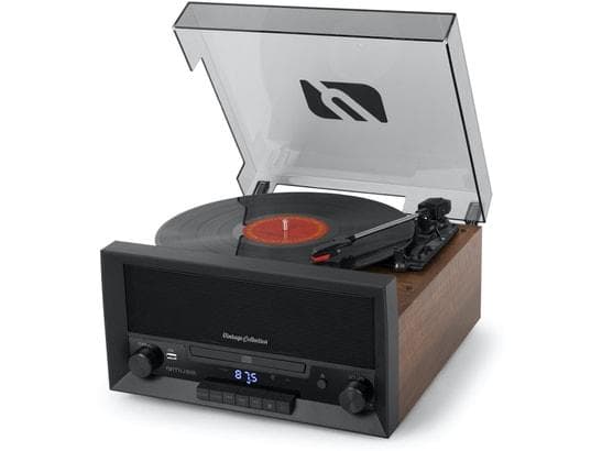 Muse MT-112 MB trä CD och vinylsystem