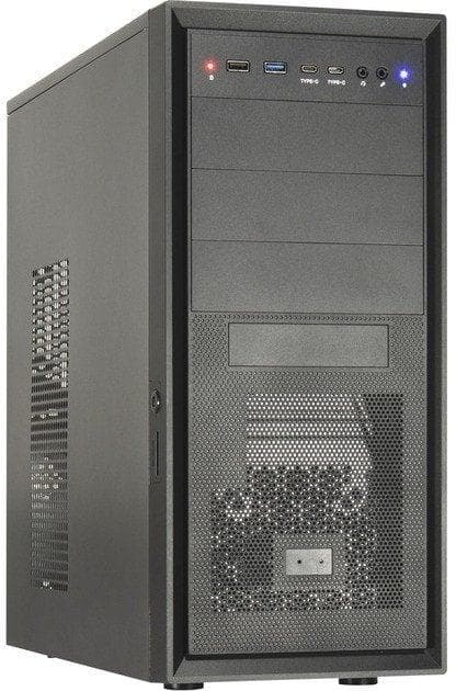 Inter-Tech IT-8862 Plaid ATX Chassis sort
