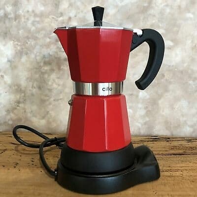 Cilio Classico espressomaskine 6 kopper rød