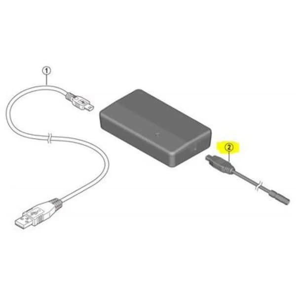 Shimano sm-pce2 latauskaapeli musta