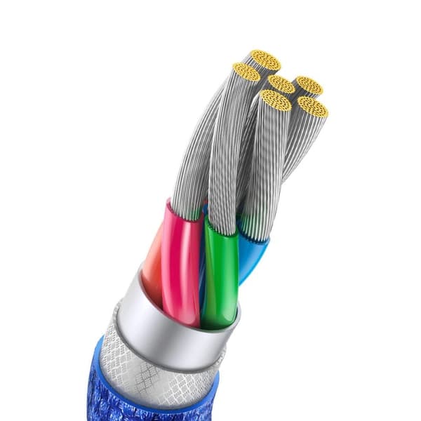 Baseus Crystal Shine USB-A til USB-C kabel 100W 2m Blå