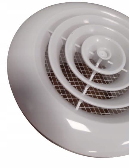 Ventika MW 125KE Ventilationsgitter Hvid