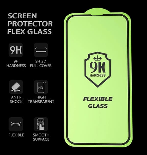 bestsuit fleksibel hybridglas 5d sort
