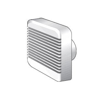Helios HV 100 Z ventilator IP44 med timer
