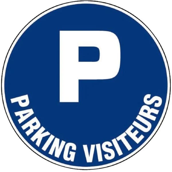Novap parking visiteurs skylt ø30cm