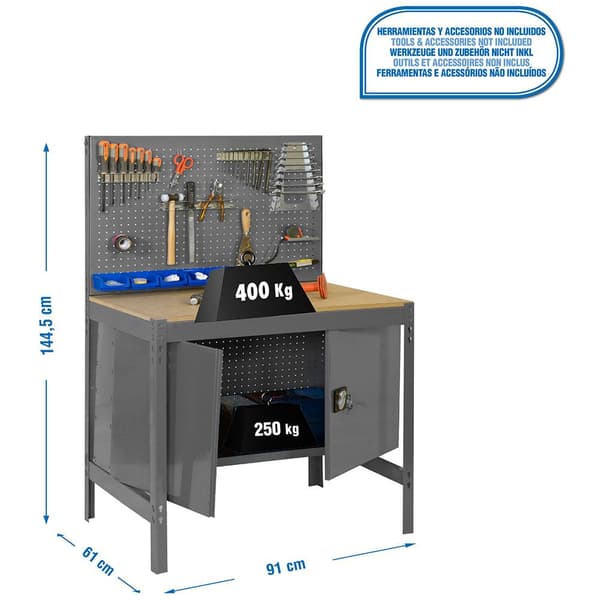 Simonrack bt2 locker 900 grå/trä 400 kg