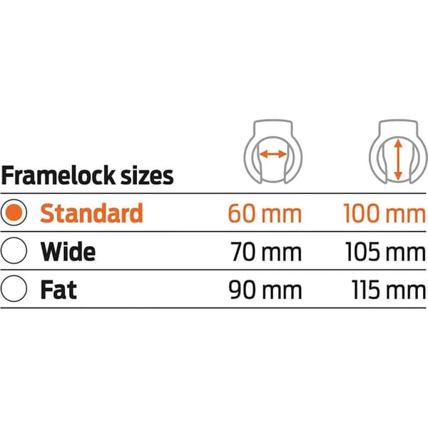 AXA ulc 130 kædelås 130 cm sort