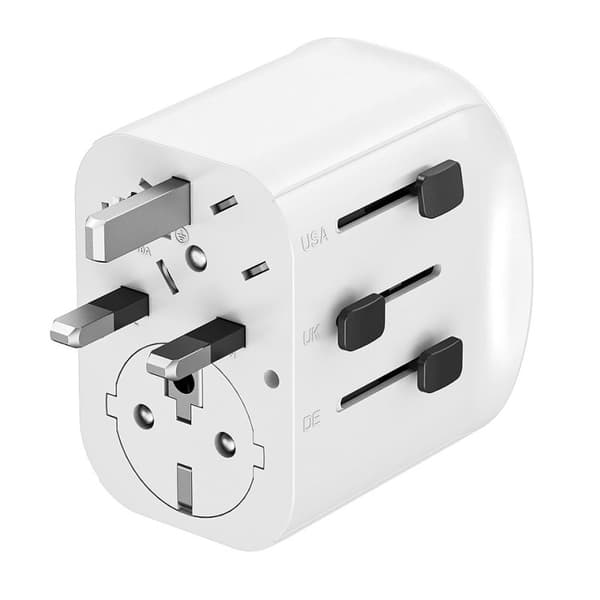 Gembird tpa-eu2a1c15-01-w rejseadapter hvid