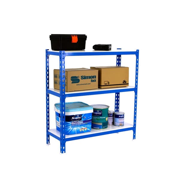 Simonrack megaplus 3/400 metalhylde blå/hvid
