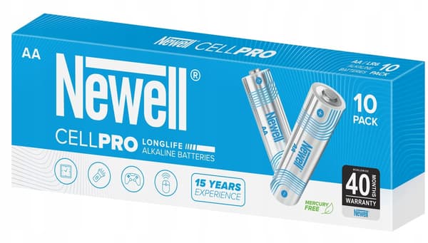 Newell CellPro AA 10-pak alkalinebatterier