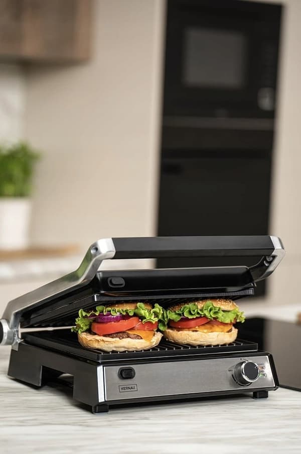 Kernau KSG 251 S elektrisk grill 2000W rustfrit stål/sort