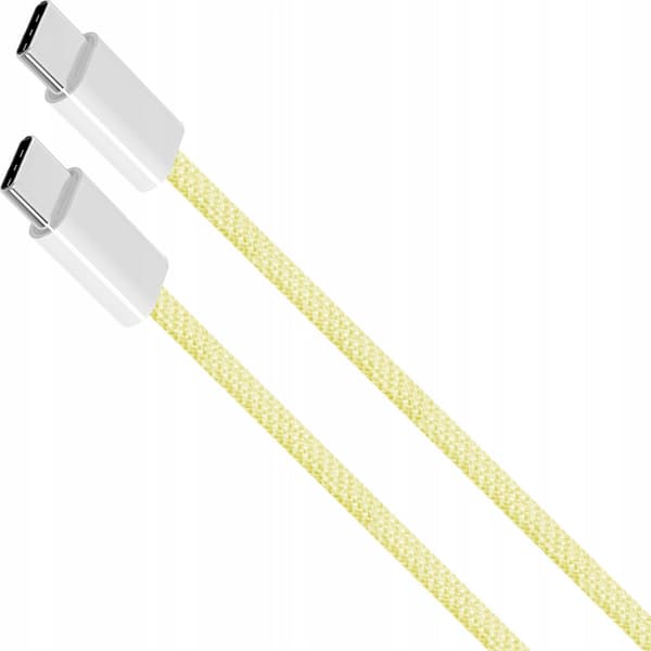 Kruger&Matz USB-C-kaapeli 60W keltainen