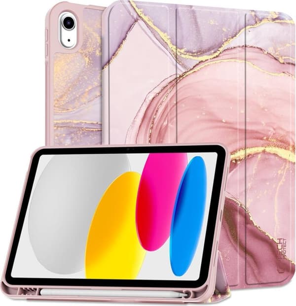 Tech-Protect SC Pen iPad 10.9" (2022) Vaaleanpunainen Marmori