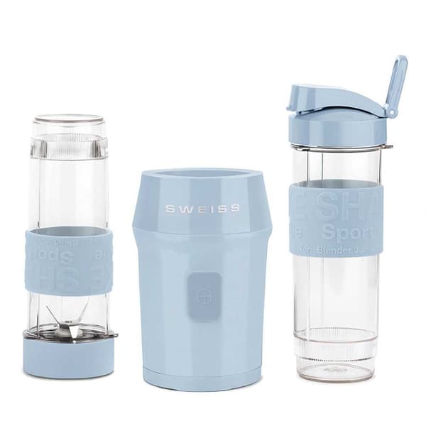 SWEISS MOOV6 blå 300W 570ml med 2 reseflaskor