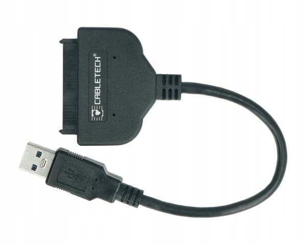 Cabletech kom0971 USB 3.0 SATA-adapter 6 Gbps sort