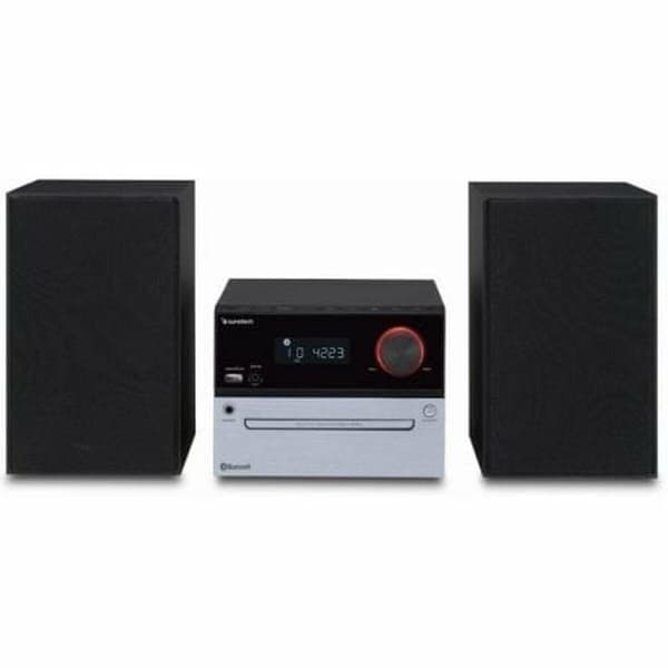 Sunstech Microchaîne noir avec Bluetooth v5.3 et tuner FM numérique
