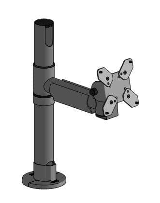 SpacePole POS SPV1104-02 musta ergonominen näyttökiinnityssarja