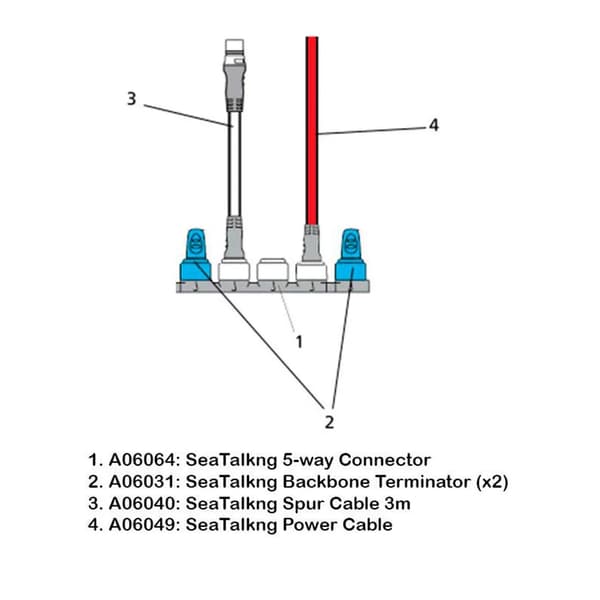 Raymarine SeaTalk NG NMEA 2000 Starter Kit Multicolor