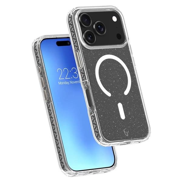 Force Case air xtrem läpinäkyvä glitterillä