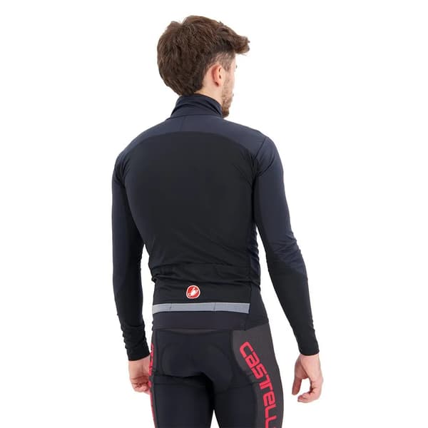 Castelli beta ros cykeljakke sort/rød