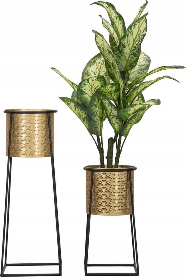 Ferretti Porte-vases élégant doré et noir