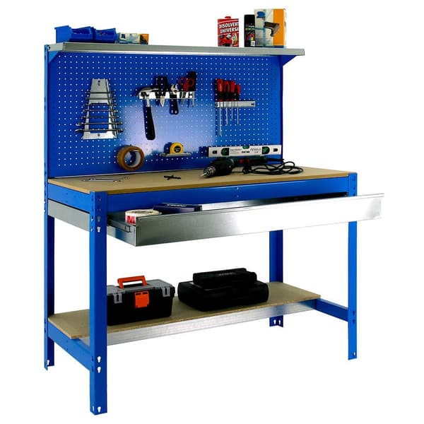 Simonrack bt3 box 900 blå/træ 400 kg
