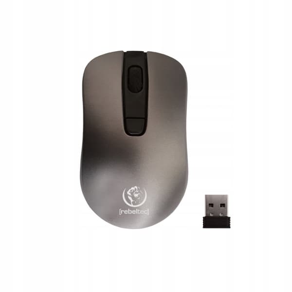 Rebeltec STAR trådlös mus Silver 800-1600dpi