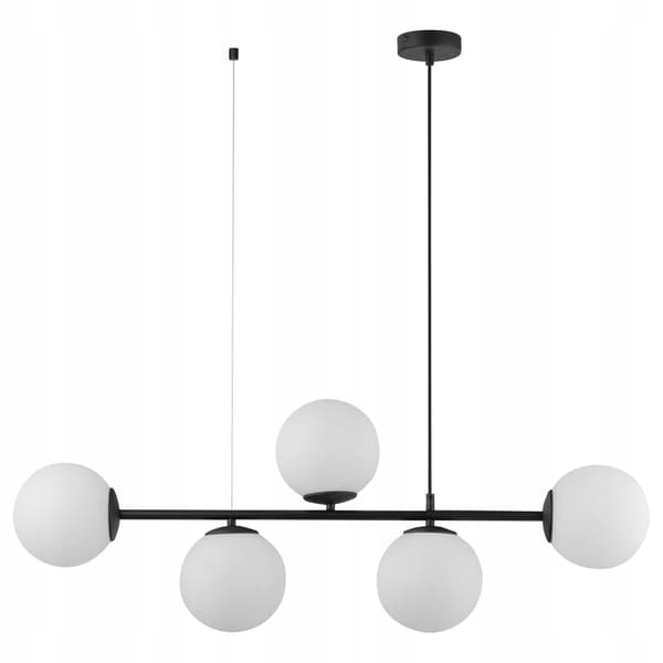 TK Lighting Cubus hængelampe sort/gennemsigtig