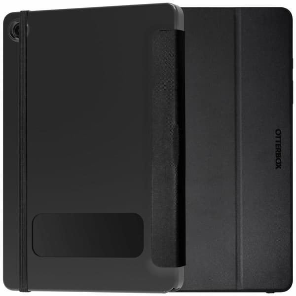 OtterBox React Folio -kotelo mustana Samsung Galaxy Tab S9 FE+:lle