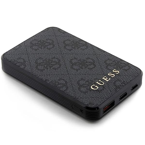 Guess 4G Læder Powerbank 5000mAh Sort