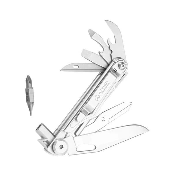 Azymut Giewon EDC Multitool Sølv 8 værktøjer