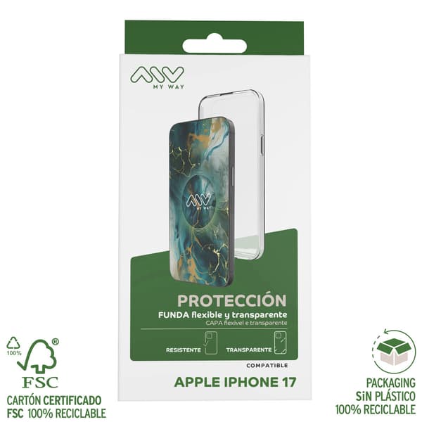 myway iPhone 17 telefonfodral Transparent