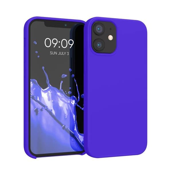 kwmobile iPhone 12 mini silikonecover Baltic Blue