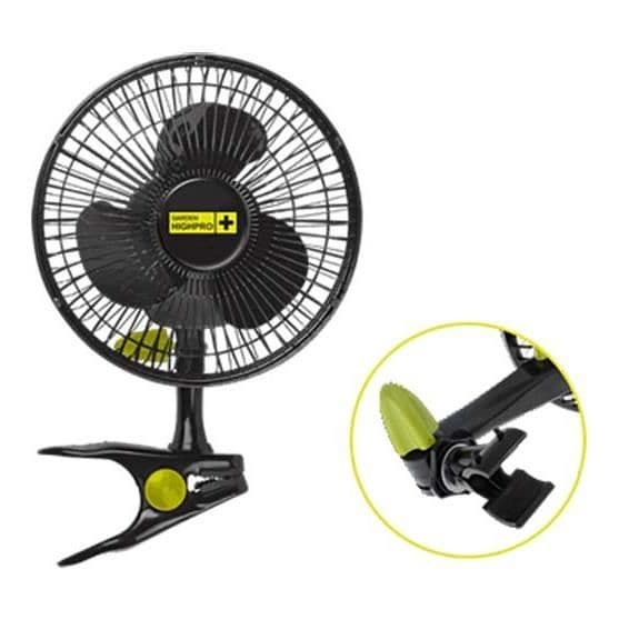 garden-highpro clip fan 15 cm musta