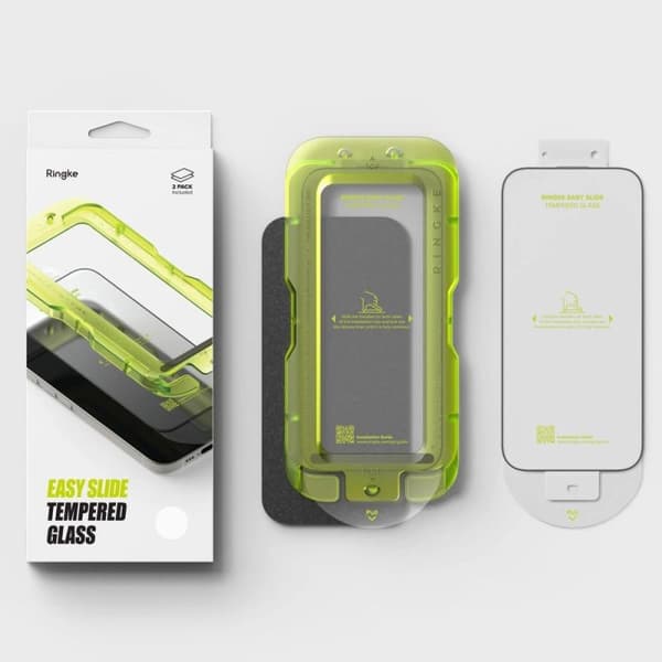 Ringke Easy Slide musta näytönsuojus iPhone 17 2-pack