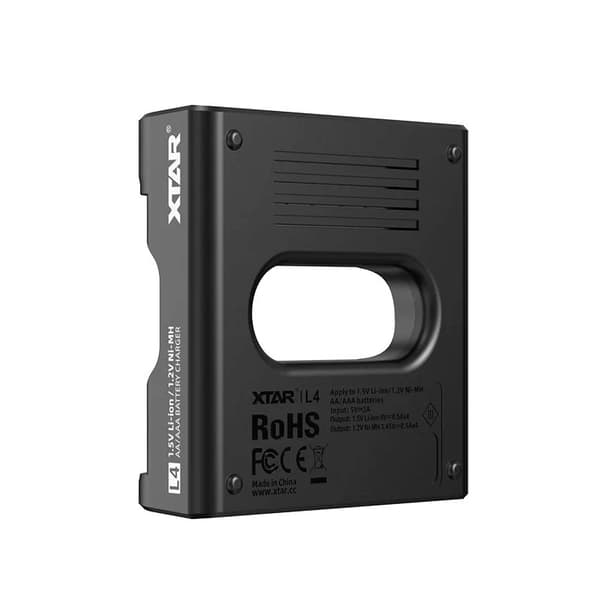 XTAR l4 akkulaturi AA/AAA Li-ion/NiMH, musta